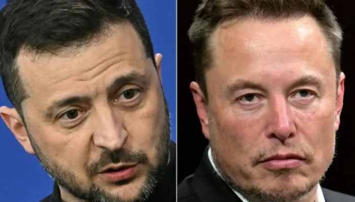 musk and Zelensky